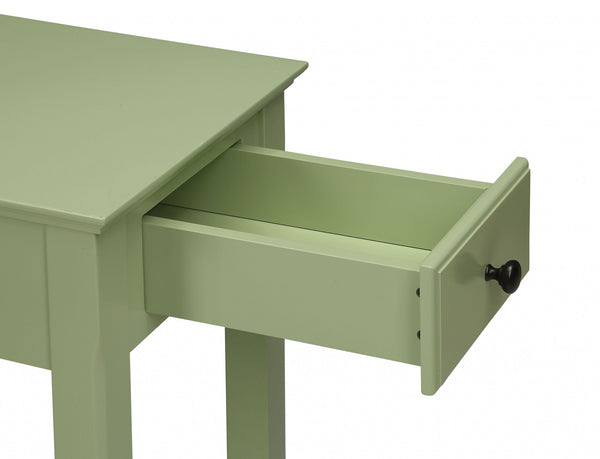 Homeroots 23" Pale Green Single Drawer End Table Light Green  286316