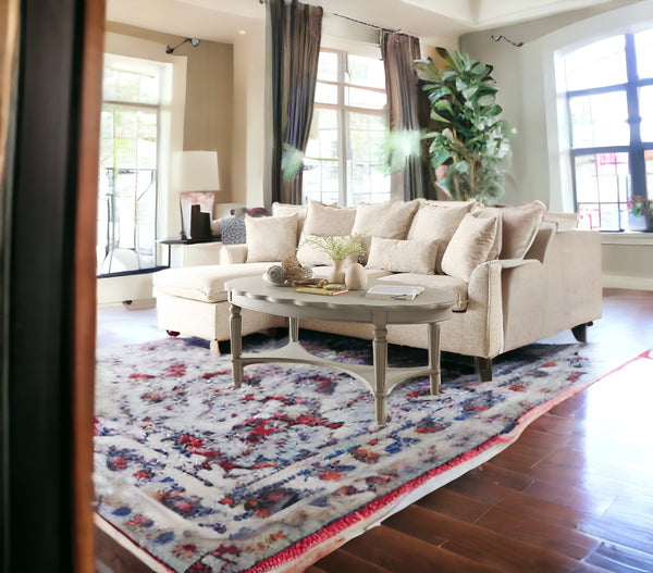 Homeroots 50" X 28" X 19" Antique White Coffee Table   286349