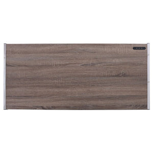 Homeroots 47" Brown And Silver Metallic Secretary Desk   286398