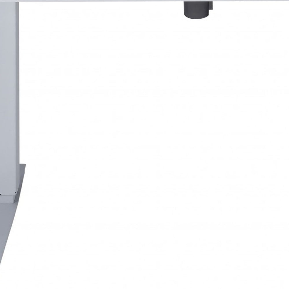 HomeRoots 47" Espresso and White Modern Desk - Sleek, Compact Design for Home Office & Study Spaces, Durable Finish 286413
