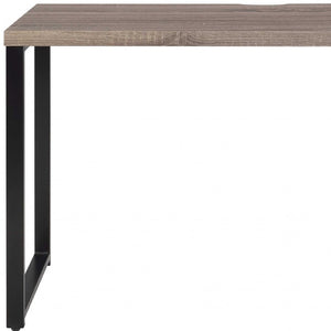 HomeRoots 47" Taupe and Gray Writing Desk - Stylish, Functional, and Perfect for Your Home Office Needs! 286418