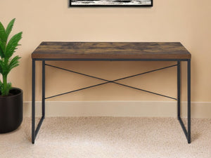 Homeroots 47" Brown And Black Computer Desk   286419