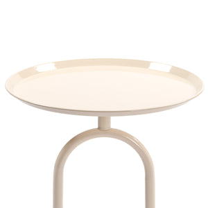 English Elm Lantern-Shaped Metal End Table For Small Spaces - Stylish Accent Pedestal Table For Living Rooms W2664P232829