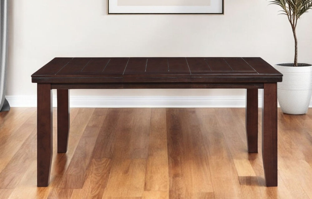 HomeRoots 48" Dark Brown Dining Table – Timeless Rectangular Design for Family Meals & Gatherings, Durable & Elegant 286539
