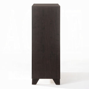 HomeRoots 31" Espresso Solid Wood Five Drawer Dresser - Stylish Storage Solution for Any Bedroom Décor Needs! 286549