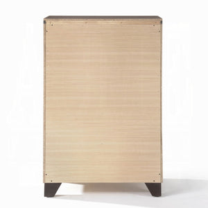 HomeRoots 31" Espresso Solid Wood Five Drawer Dresser - Stylish Storage Solution for Any Bedroom Décor Needs! 286549