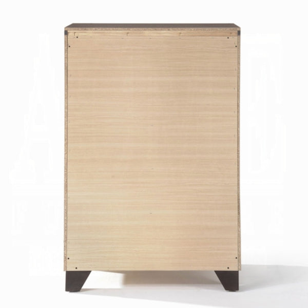 HomeRoots 31" Espresso Solid Wood Five Drawer Dresser - Stylish Storage Solution for Any Bedroom Décor Needs! 286549