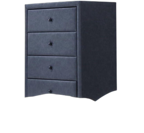 Homeroots 32" X 16" X 49" 2 Tone Gray Contemporary Chest  Polyurethane 286557