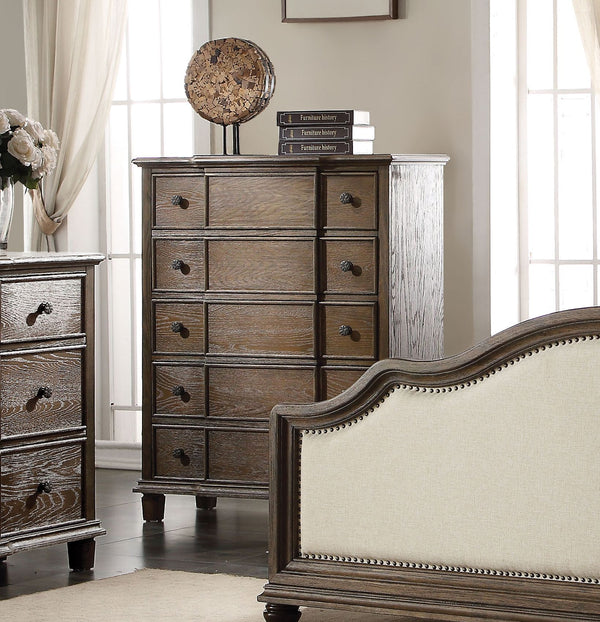 Homeroots 40" Brown Solid Wood  Solid Wood 286558