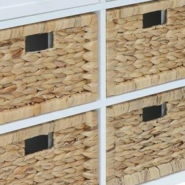 Homeroots 30" X 13" X 28" White Wood Veneer 6 Drawers Accent Chest  Wood 286667