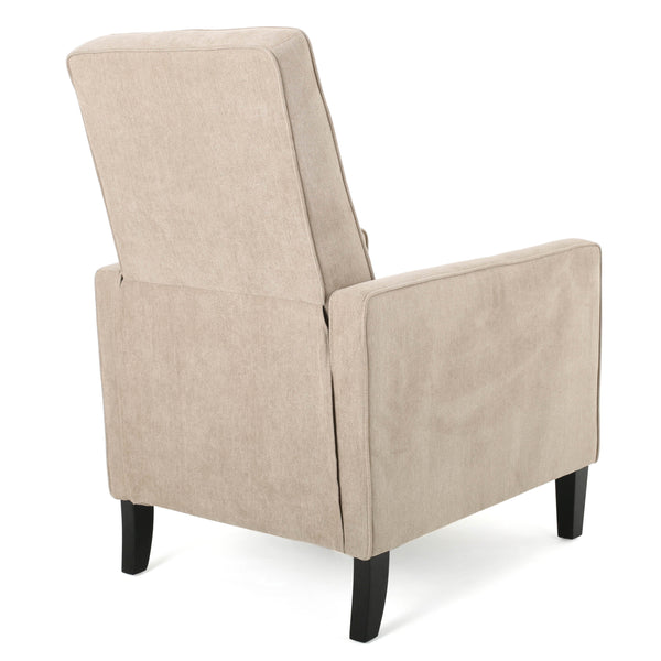 English Elm Christopher Knight Home® - Minimalist Push Back Chair with Thick Cushion and Birch Wood Legs for Stylish, Durable Comfort Natural 57444.00