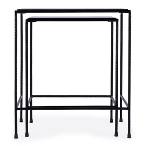 Butler Specialty Carrera Outdoor Nesting Tables - Sleek Iron And Granite Design For Stylish Space-saving Elegance Black Iron,Granite 2870437-butler