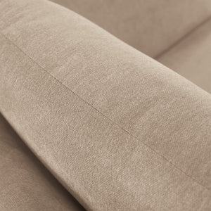 English Elm Accent Armchair Upholstered Low Profile Reading Chair with Lumbar Pillow Modern Living Room Seat Beige W2308P462642