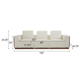 Christopher Knight Home® - Noble House - Sectional Sofa-3Seater(With Light Strip)