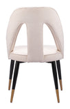 Artus Dining Chair Ivory 110002 Zuo Modern