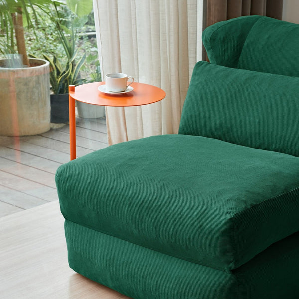 English Elm Cloud Corduroy Sleeper Chair Foldable High Density Foam Seat for Small Space Living Green W1765P448642