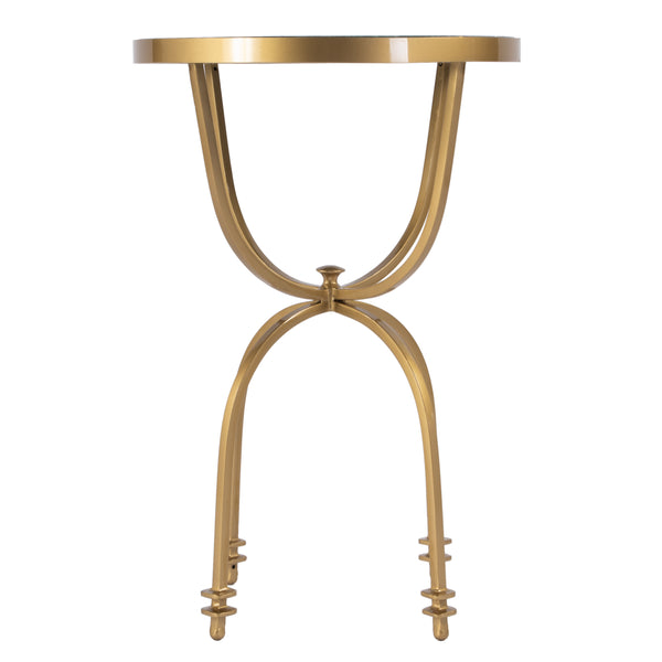 Butler Specialty Hager Elegant Round Marble & Metal Side Table - Perfect For Any Home Or Commercial Space Decor Green Iron,Marble 2877475-butler