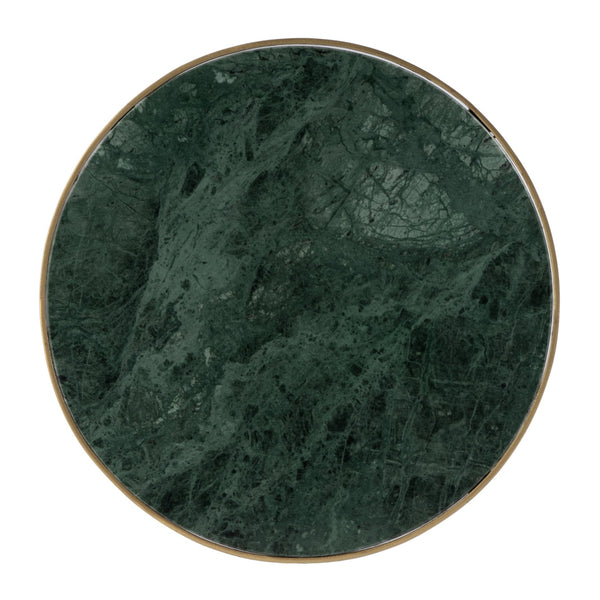 Butler Specialty Hager Elegant Round Marble & Metal Side Table - Perfect For Any Home Or Commercial Space Decor Green Iron,Marble 2877475-butler