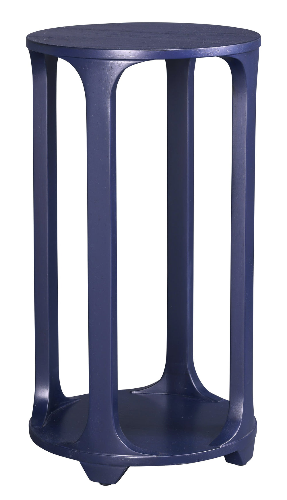 Hekman Furniture 28781 Midnight Navy Round Chairside Pedestal Table - Elegant Design For Living Room & Bedroom Use Special Reserve Round Pedestal Table 28781