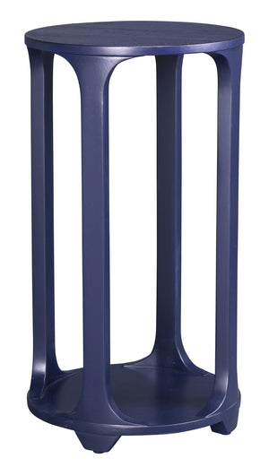 Hekman Furniture 28781 Midnight Navy Round Chairside Pedestal Table - Elegant Design For Living Room & Bedroom Use Special Reserve Round Pedestal Table 28781