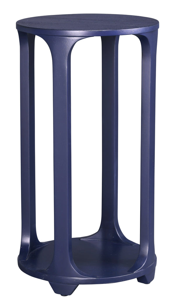 Hekman Furniture 28781 Midnight Navy Round Chairside Pedestal Table - Elegant Design For Living Room & Bedroom Use Special Reserve Round Pedestal Table 28781