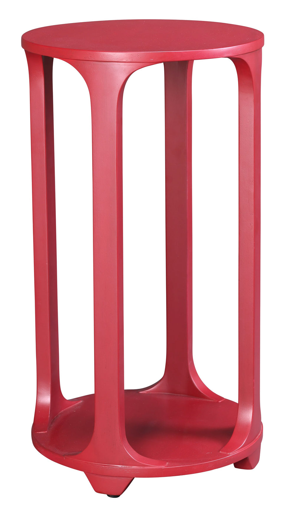 Hekman Furniture 28783 Exotic Red Round Chairs Side Table – Stylish Accent Piece For Living Room & Bedroom Decor Special Reserve Round Pedestal Table 28783