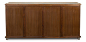 Sarreid Four Diamonds Sideboard Blue - Stylish Pine Storage With 2 Removable Shelves & Chic Matte Finish Blue  28790