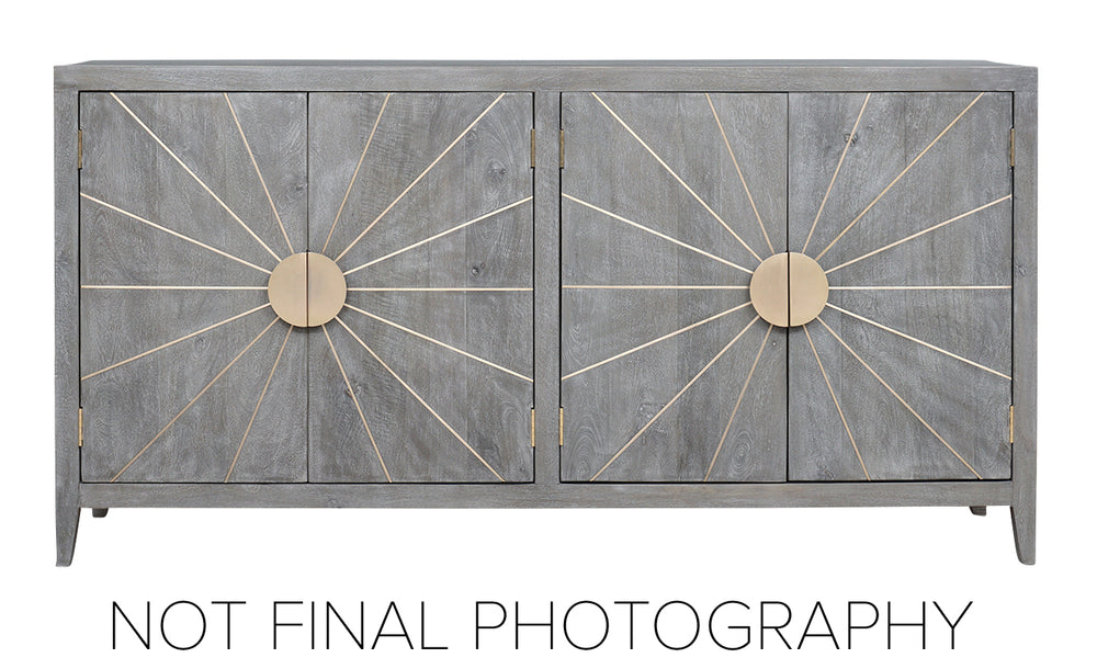 Hekman Furniture 28798 Starburst Door Entertainment Center - Stylish , 40" H X 78" W X 18" D Special Reserve Entertainment Console 28798