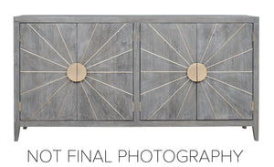 Hekman Furniture 28798 Starburst Door Entertainment Center - Stylish , 40" H X 78" W X 18" D Special Reserve Entertainment Console 28798