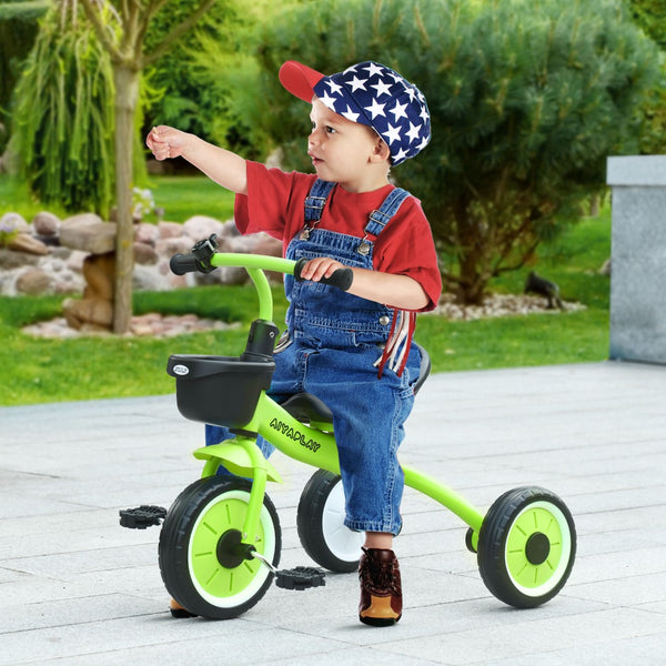 English Elm Qaba Plush Unicorn Ride on Toy with Pedal Wheels Steel Frame for Kids Ages 3 to 6 W2225P229486