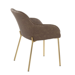 English Elm Contemporary Bucket Chair Set of 2 Cream Velvet Upholstered with Slim Black Metal Legs B202S01326