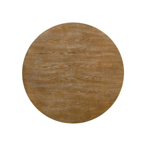 English Elm Christopher Knight Home® - Round Rustic Dining Table With Carved Pedestal Base - Natural Wood Look, Seats 4, Timeless Charm N771P355874G_N771P355875G