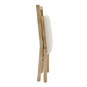 English Elm Scandinavian Solid Wood Dining Chairs with Woven Rattan Back Cushioned Seat Set of 2 W395P317025