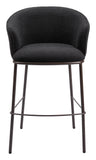 Essen Barstool Black & Bronze 109810 Zuo Modern