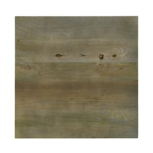 English Elm Square Solid Mango Wood End Table Rustic Brown Accent Table | Handcrafted, Durable, Natural Texture B016P373127