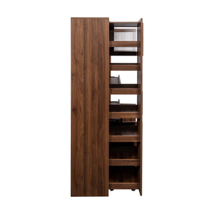 English Elm Kitchen Pantry Cabinet - Multi-Tier Pull-Out Shelf & Expandable Organizers For Effortless Storage W331S00182