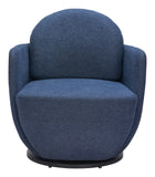 Bant Swivel Chair Blue 110015 Zuo Modern