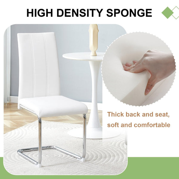 English Elm A Set of 2 Crocodile Embossed Pvc Barstools with Crystal Clasp Detail for Home Bars White W3875P381625