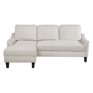OSP Home Furnishings Lester Chaise Sofa Cement