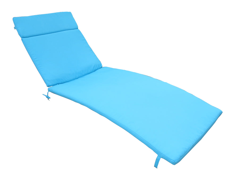 English Elm Christopher Knight Home® - 52005.00Cush-Blu Vibrant Blue Outdoor Chaise Lounge Cushion - Water-Resistant & Secure Fit! N775P230263U