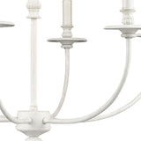 Hartford 25'' Wide 6-Light Chandelier - Farmhouse White 28902/6 Elk Lighting