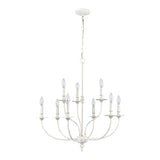 Hartford 29'' Wide 9-Light Chandelier - Farmhouse White 28903/6+3 Elk Lighting