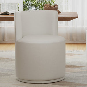 English Elm Christopher Knight Home® - Modern Swivel Upholstered Side Chair In Beige - Stylish, Comfortable, And Space-Saving Design For Any Room N768P331578B