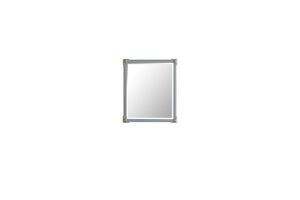 English Elm House Beatrice Pearl Gray Finished Mirror — Elegant European-Style Composite Wood Frame for Chic Décor B2726P242847