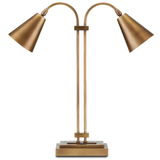 Symmetry Brass Double Desk Lamp