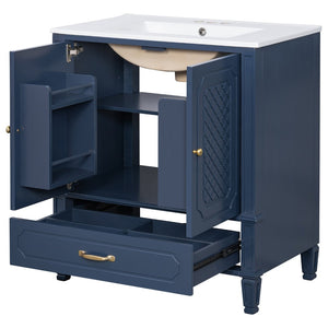 English Elm [video] 60 Inch Dual Sink Bathroom Vanity Set Acacia Wood Vintage Farmhouse Style N759S313313C