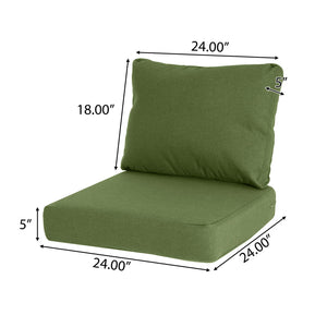English Elm Christopher Knight Home® - Noah Outdoor Club Chair Cushion Set - Durable Green Cushions For Stylish Patio Comfort & Easy Care N775P291454G