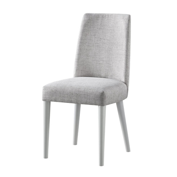 English Elm Taylor Upholstered Fabric Side Chair Solid Wood Frame Versatile Accent Seating Gray 28991-GYG
