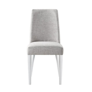 English Elm Taylor Upholstered Fabric Side Chair Solid Wood Frame Versatile Accent Seating 28991-WHG