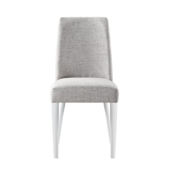 English Elm Taylor Upholstered Fabric Side Chair Solid Wood Frame Versatile Accent Seating 28991-WHG